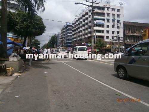 Myanmar real estate - for sale property - No.2660 - There is one of the condos available in china town area! - View of the road.