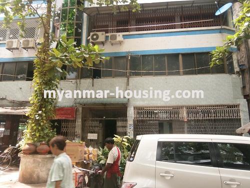 Myanmar real estate - for sale property - No.2662 - An apartment in downtown is ready to sell it out! - Close view of the building.
