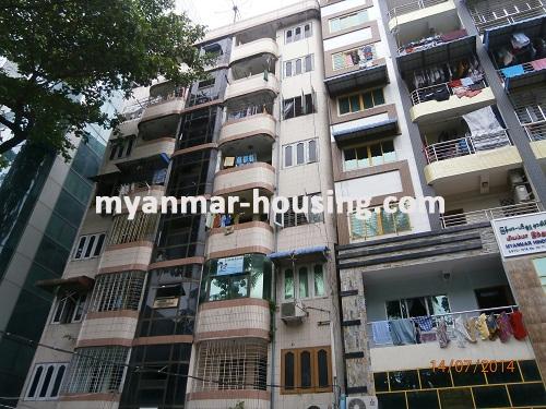 Myanmar real estate - for sale property - No.2677 - An apartment for sale in botahtaung! - Close view of the building.