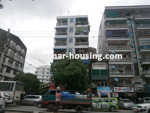 Myanmar real estate - for sale property - No.2681 - Good place in Tarmway is ready for sale! - Front view of the building.