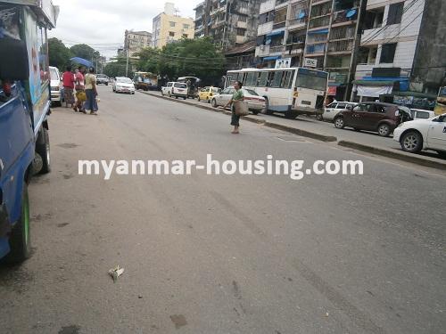 Myanmar real estate - for sale property - No.2681 - Good place in Tarmway is ready for sale! - View of the road.