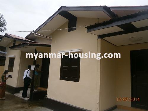 Myanmar real estate - for sale property - No.2682 - House for sale in calm and quiet area! - Front view of the house.
