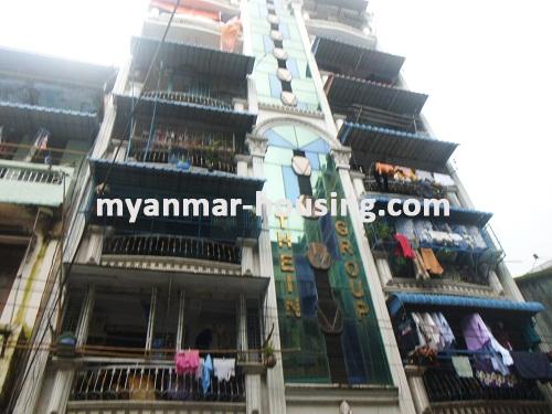 Myanmar real estate - for sale property - No.2694 - Apartment in heart of the city available ! - View of the building.