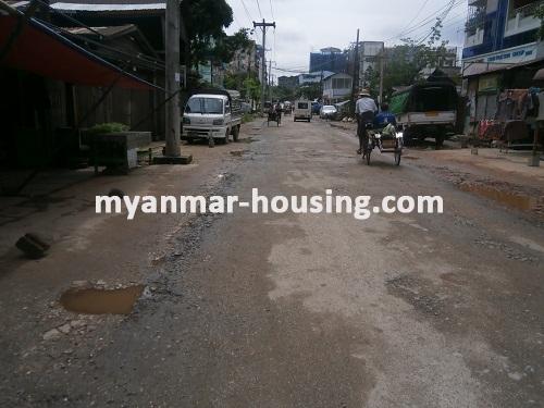 Myanmar real estate - for sale property - No.2699 - An apartment near hledan junction in Hlaing! - View of the road.