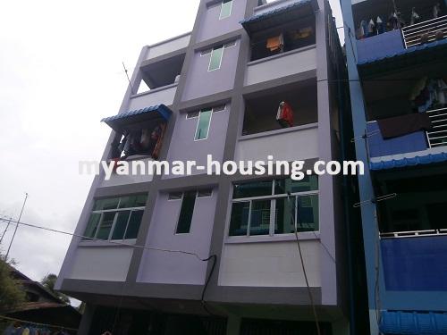 Myanmar real estate - for sale property - No.2700 - Apartment in Hlaing for sale! - View of the building.