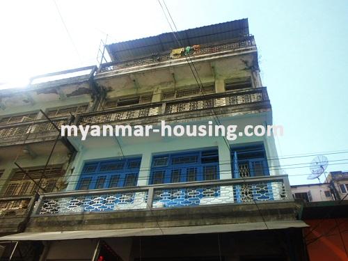 Myanmar real estate - for sale property - No.2714 - Wide apartment now for sale in downtown! - View of the building.