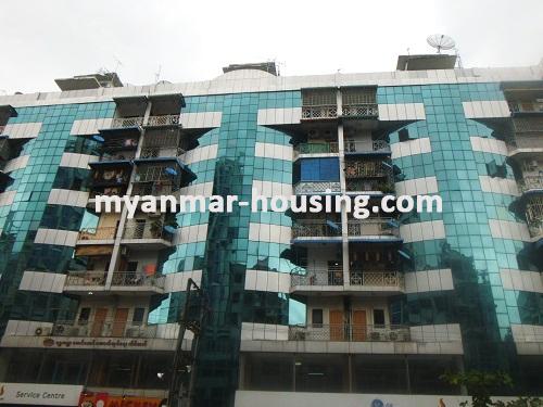 Myanmar real estate - for sale property - No.2726 - Condo for sale in Shwe Ka Bar Tower! - Front view of the building.
