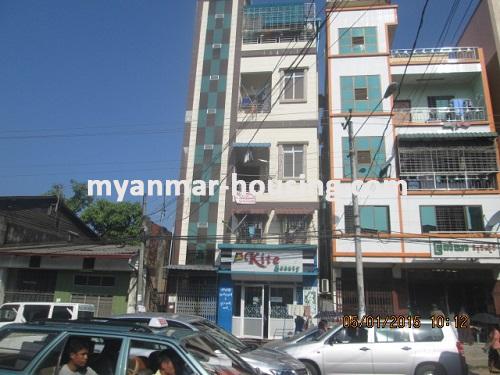 Myanmar real estate - for sale property - No.2744 - Ground floor apartment now for sale in Hlaing. - View of the building.