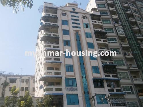 Myanmar real estate - for sale property - No.2751 - Condo for available in heart of the city. - View of the building.