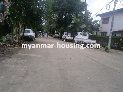 Myanmar real estate - for sale property - No.2756 - An apartment in Kyee Myin Daing near strand road! - View of the road.