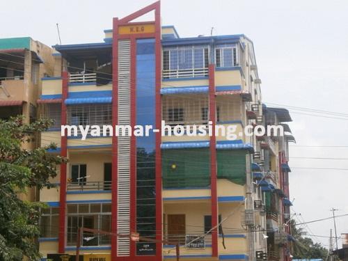 Myanmar real estate - for sale property - No.2768 - An apartment in Thin Gann Gyun for sale! - Front view of the building.