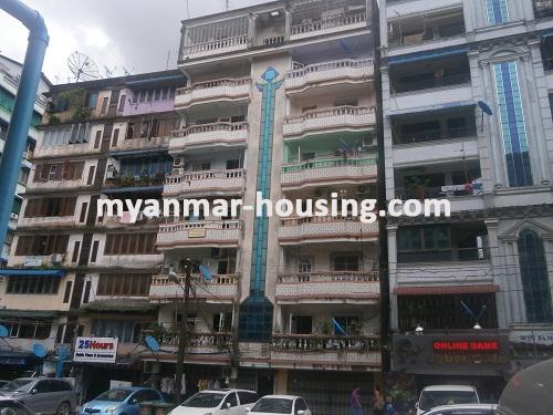 Myanmar real estate - for sale property - No.2780 - An apartment for sale in Pazundaung! - View of the building.