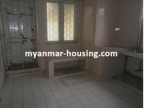 Myanmar real estate - for sale property - No.2797 - An apartment for sale near Junciton Maw Tin shopping mall! - View of the kitchen room.
