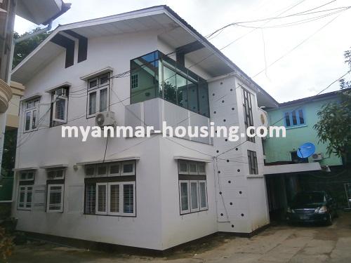 Myanmar real estate - for sale property - No.2798 - House for sale in Bahan available! - Front view of the house.