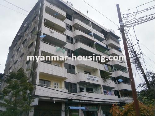 Myanmar real estate - for sale property - No.2807 - An apartment close to Inya lake in  - Front view of the building.