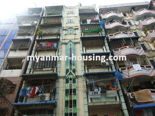 Myanmar real estate - for sale property - No.2813 - Apartment for sale at famous area of Yangon! - View of the building