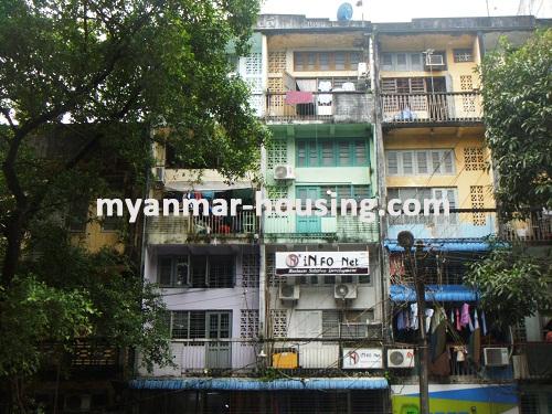 Myanmar real estate - for sale property - No.2817 - Apartment for sale at Lanmadaw Township! - View of the building
