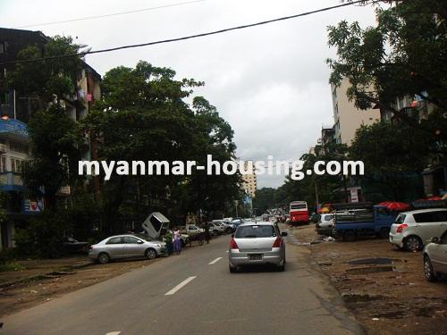 Myanmar real estate - for sale property - No.2817 - Apartment for sale at Lanmadaw Township! - View of the street