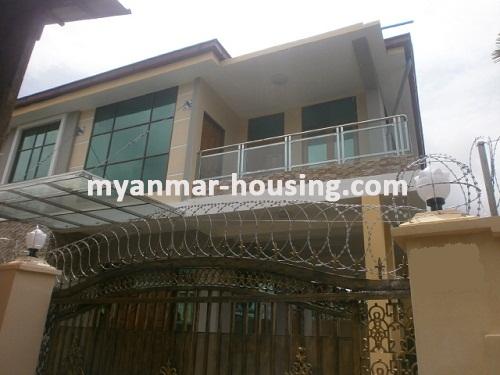 Myanmar real estate - for sale property - No.2822 - Brand New Landed House for sale is coming! - view of the building