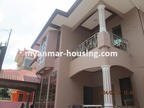 Myanmar real estate - for sale property - No.2838 - House in nice area with well-decorated room available! - View of the house.