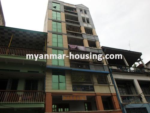 Myanmar real estate - for sale property - No.2845 - Spacious apartment is for sale now - Lanmadaw Township - view of the building