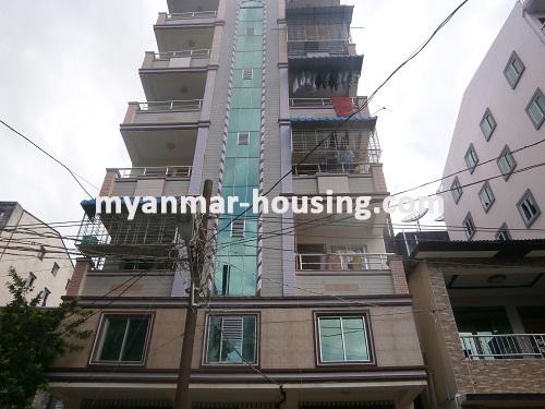 Myanmar real estate - for sale property - No.2848 - An apartment for sale in Kyee Myin Daing! - Front view of the building.