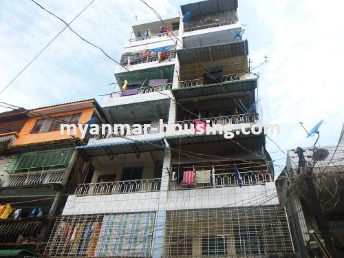Myanmar real estate - for sale property - No.2851 - An apartment in good area for sale! - View of the building.