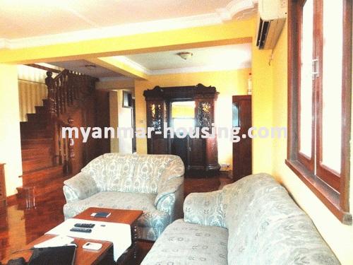 Myanmar real estate - for sale property - No.2876 - Good apartment now on sale in Sanchaung Township, Yangon City. - View of the downstairs.