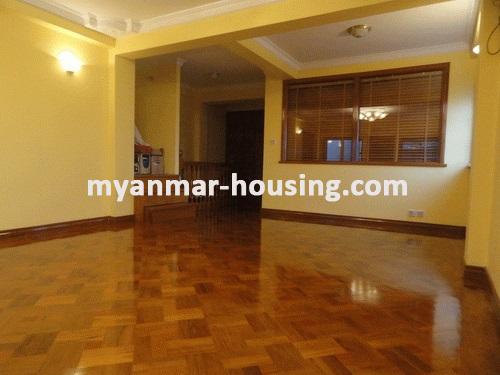 Myanmar real estate - for sale property - No.2876 - Good apartment now on sale in Sanchaung Township, Yangon City. - View of the upstairs.