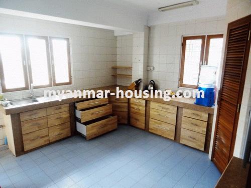 Myanmar real estate - for sale property - No.2876 - Good apartment now on sale in Sanchaung Township, Yangon City. - View of the kitchen room.