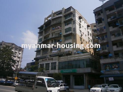 Myanmar real estate - for sale property - No.2893 - Condo located beside the main road for sale! - View of the building