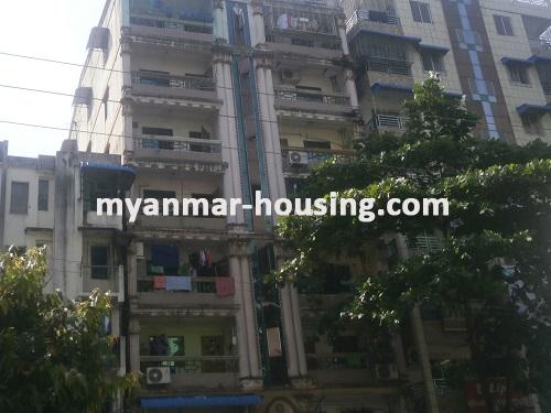 Myanmar real estate - for sale property - No.2898 - Apartment for sale on Bargayar road! - View of the building.