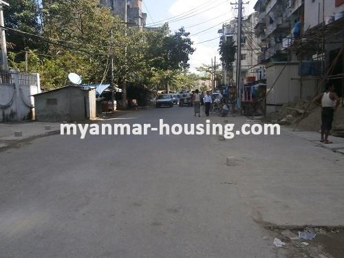 Myanmar real estate - for sale property - No.2915 - A condo for sale in Hlaing! - View of the street.