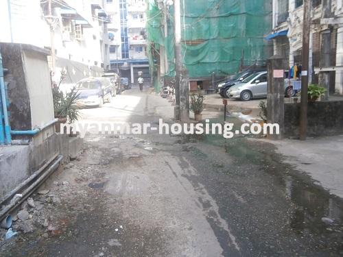 Myanmar real estate - for sale property - No.2950 - Good for sale Apartment at Dagon Township! - View of the road.