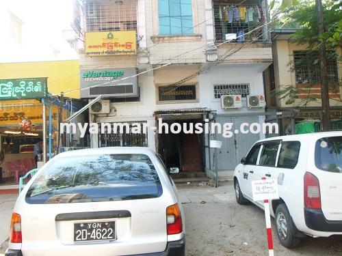 Myanmar real estate - for sale property - No.2953 - Apartment for sale in Hlaing ! - View of infront of the building.