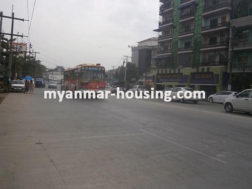 Myanmar real estate - for sale property - No.2960 - For sale in Hlaing! - View of the road.