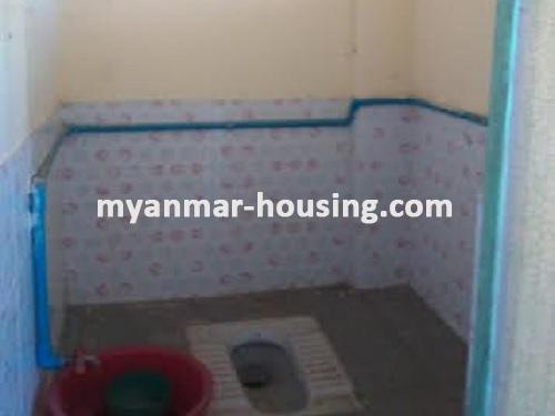 Myanmar real estate - for sale property - No.2961 - First Floor apartment for Sale in Hlaing Township! - View of the toilet.