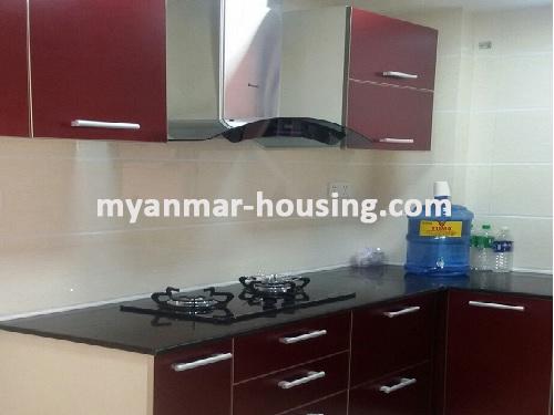 Myanmar real estate - for sale property - No.3003 - Decorated Room for sale Located in Star City! - View of the kitchen room.