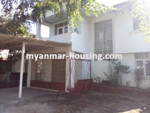 缅甸房地产 - 出售物件 - No.3014 - A good landed house for sale in Hlaing Thar Yar Township. - View of the Building