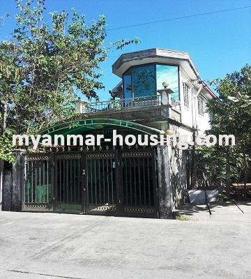Myanmar real estate - for sale property - No.3016 - A Landed house for sale in Mayangone Township. - View of the Building