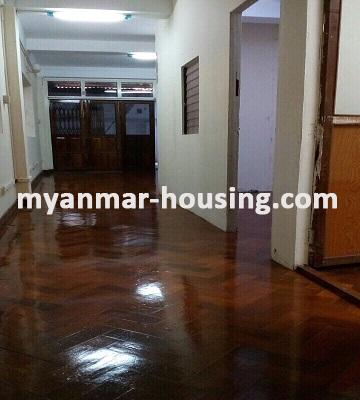 Myanmar real estate - for sale property - No.3026 -  An apartment for sale in Dagon Township. - View of the Living room