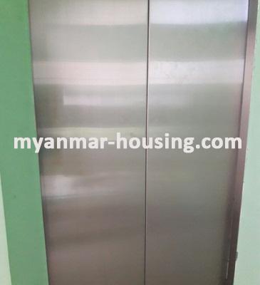 Myanmar real estate - for sale property - No.3028 - Condominium for sale in Sanchaung Township. - View of the elevator
