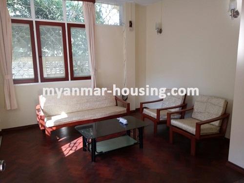 Myanmar real estate - for sale property - No.3030 - A landed house for sale in 7mile at Mayangone Township. - View of the Living room