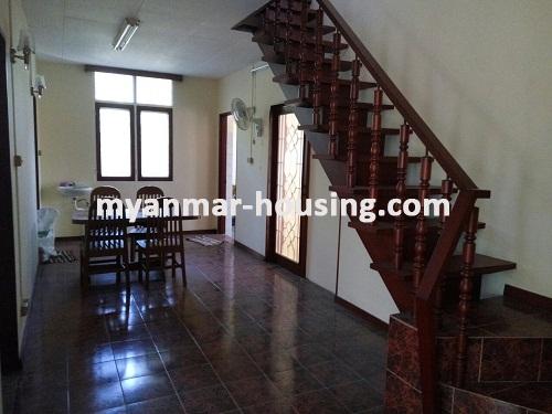 Myanmar real estate - for sale property - No.3030 - A landed house for sale in 7mile at Mayangone Township. - View of Dining room