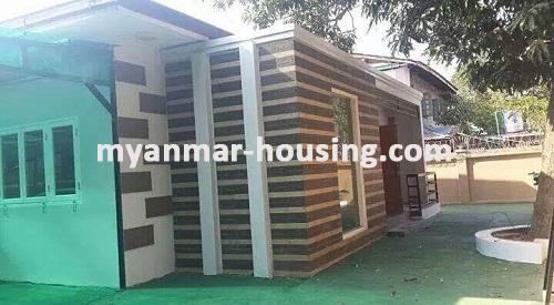 Myanmar real estate - for sale property - No.3032 - Landed House for sale in Hlaing Township. - View of the building