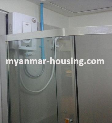 Myanmar real estate - for sale property - No.3034 - A Condominium apartment for sale in Star City. - View of the Toilet and Bathroom