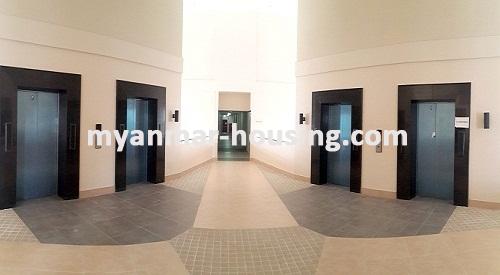 Myanmar real estate - for sale property - No.3035 - Well decorated Condominium for sale in Star City. - View of elevators