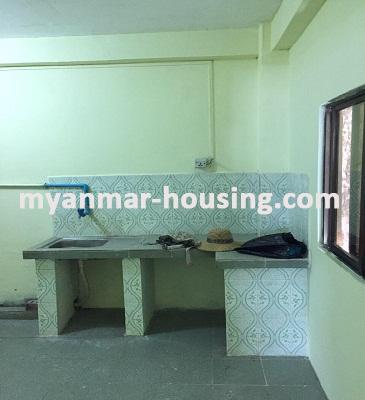 Myanmar real estate - for sale property - No.3040 - An apartment for sale in Tin Gann Gyun Township. - View of the Kitchen room