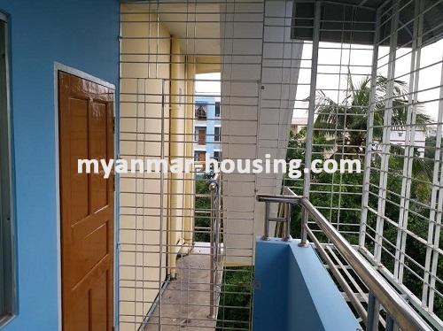 Myanmar real estate - for sale property - No.3046 - An apartment for sale in TharketaTownship - View of the Veranda