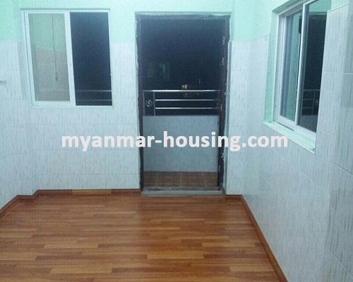 Myanmar real estate - for sale property - No.3048 -      An apartment for sale in Hlaing Township. - View of the living room